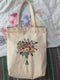 YJGMY Beginner Canvas Handbag Embroidery Set, Simple Embroidery, Cross Stitch Set, Including Printed Embroidery Bag with 1 Embroidery Ring, Needle...