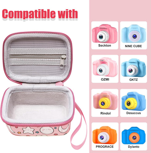 LTGEM Kids Camera Case for Seckton/Desuccus/PROGRACE/Rindol/GKTZ/Dylanto/OZMI/NINE CUBE Kids Camera Toys.Kids Digital Camera Carrying Storage Box ...