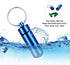 12 Pieces Portable Pill Case First Aid Pill Container Mini Pill Container Waterproof Aluminum Keychain Pill Case Keychain for Medications, Vitamin...