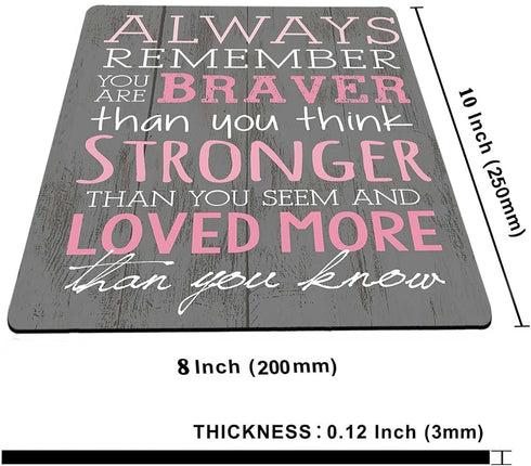 Pink Inspirational Quote Mouse Pad,Non-Slip Rubber Base Gaming Mouse Pad for Laptop,Waterproof Mouse Pads for Desk Wireless Mouse Office...