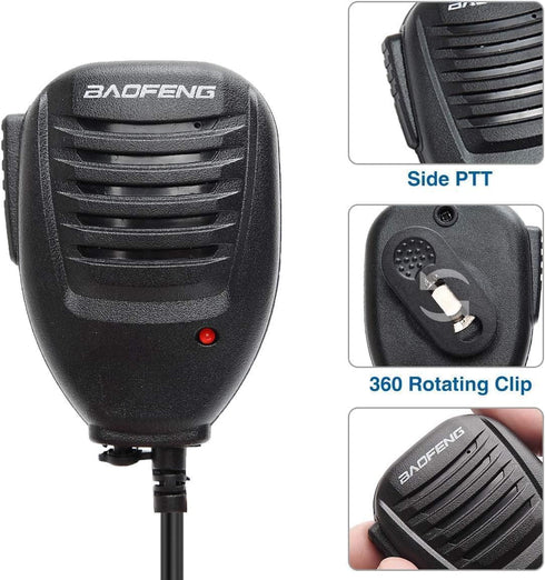 Baofeng BF-S112 Two Way Radio Speaker,Black, Auxiliary......
