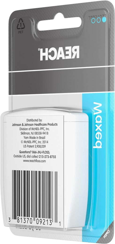 Reach Unflavored Waxed Dental Floss for Oral Care & Removal of Plaque & Food from Teeth & Gum Line, Accepted by The American Dental Association (A...