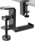 Foldable Headphone Stand Hanger Holder, Space-Saving Aluminum Soundbar Stand with Universal Fit for Gaming PC Accessories, Under Desk Clamp Hook M...