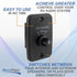 RecPro RV Speaker Switch 3-Position Control Panel | Labeled Twist Knob | Play Audio from Inside, Outside, or Both | Interior/Exterior Music and So...