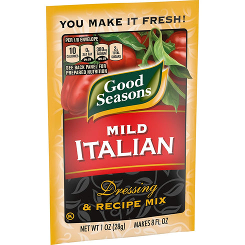 Good Seasons Mild Italian Dressing & Recipe Seasoning Mix, 1 oz Packets (Pack of 4)...