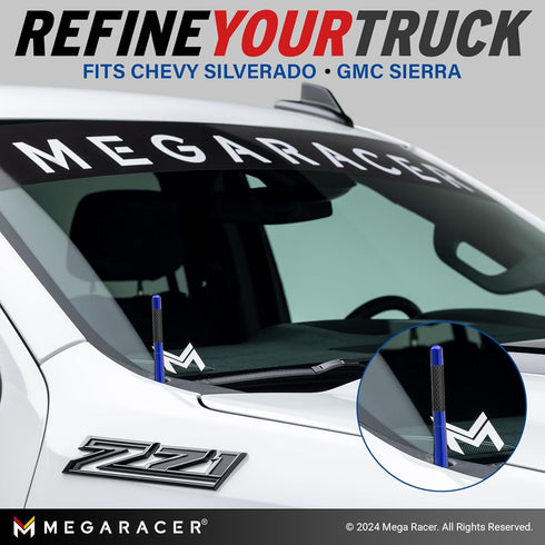 Universal Car Antenna Replacement | Short for Truck| 5 Inch Carbon Fiber | Antena para Carro | Fits Ram Ford F150 Antenna | Car Audio & Video Ante...