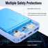 VANYUST S22 Portable Charger, Power Bank, 5000mAh External Battery Pack Compatible for iPhone 15 14 13 12 11 X Samsung S22 S21 Google iPad etc(Blu...