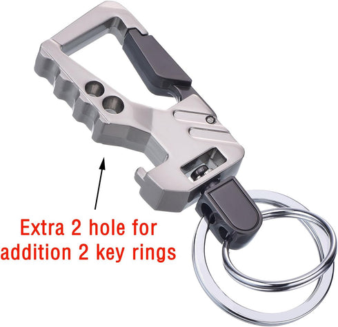 2 Pack Car Key Chain Bottle Opener Keychain for Men and Women (Multicolor)...