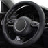 Xizopucy Black Microfiber Leather Steering Wheel Cover?Universal 15 inch Steering Wheel Covers for Car...