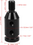 X AUTOHAUX M10 X 1.5 Car Universal Black Gear Shift Knob Adapter for Non Threaded Shifter...