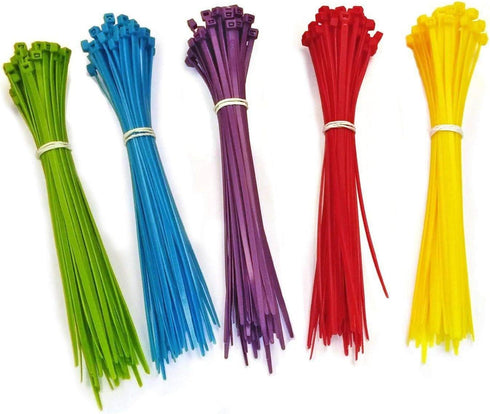 4 Inch Blue Zip Ties (100 Pieces) 18lb Strength, Nylon Cable Wire Ties...