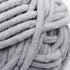 NICEEC 3 Skeins Sparkling Chenille Yarn Soft Blanket Yarn for Crochet & Knitting, Total 165yds/10.6oz - Light Grey...