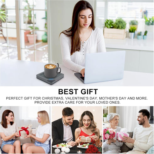 Coffee Mug Warmer: Candle Warmer Coffee Warmer for Desk Auto Shut Off Candle Wax Warmer for Scented Wax Smart Heated Mug Warmer for Coffee, Tea, H...