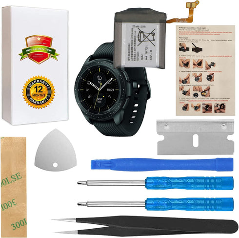 ASDAWN for 42mm Samsung Galaxy Watch Battery EB-BR810ABU Samsung Galaxy Gear S4 Battery Replacement, for SM-R810 SM-R815 with Repair Tool Set + In...