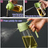 Oil Sprayer for Cooking,2 in 1 Glass Olive Oil Sprayer and Oil Dispenser14.5oz/430ml Oil Spray Bottle (Green)...