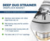 Highcraft 9754 Kitchen Sink (3-1/2 Inch) Stainless Steel Drain Assembly With Strainer Basket and Snaplock Stopper Long Extended Shank (3-3/4 Inch)...