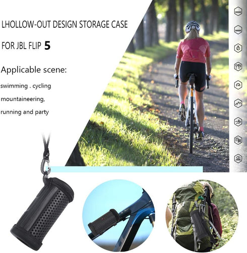 JBL Flip 5 Case, PU Carrying Sleeve Case Travel Pouch Bag Protective Cover for JBL FLIP5 Waterproof Portable Bluetooth Speaker...