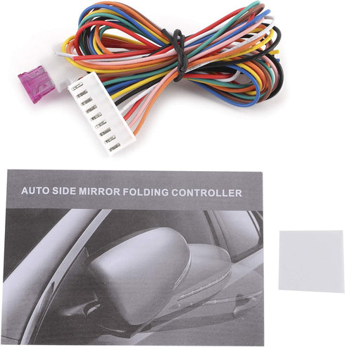 Rear View Mirror Folding Modules, ABS and PVC Folding Mirror Module Automatic Universal for 12V Car...