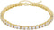 TOPGRILLZ Tennis Ankle Bracelet Gold Anklet Adjustable with Extension 14K Gold Plated Iced out Diamond 3-6mm Fashion Stylish Foot Jewelry for Wome...