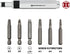 Powerbuilt - 7 Pc. Mini Impact Driver & Extractor Set, Hand Tools, Bit Drivers & Bits, Bit Drivers - Multi-In-One (647767), Silver...