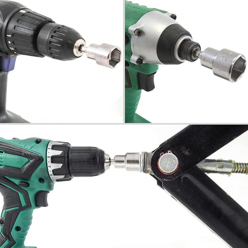 Utoolmart 1/4" Quick-Change Hex Shank 10mm Nut Setter Driver Drill Bit, 100mm Length, Metric No-magnetic 1 Pcs...
