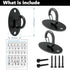 Wall Mount Anchors for Resistance Bands, Space Saving Workout Hooks for Strength Training, Home Gym Anchors for Physical Therapy Exercise...