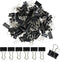 Metal Small Binder Clips Small for Paperwork,50 Pack 3/4 Inch Paper Clamps Clips Office Supplies,Mini Black Office Clips...