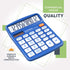 CATIGA Desktop Calculator 12 Digit with Large LCD Display and Sensitive Button, Solar and Battery Dual Power, Standard Function for Office, Home, ...