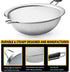 Stainless Steel Fine Mesh Strainers, Set of 3 Sizes Strainer for Kitchen, Wire Sieve with Insulated Handle Kitchen Strainer, Baking Tools Colander...