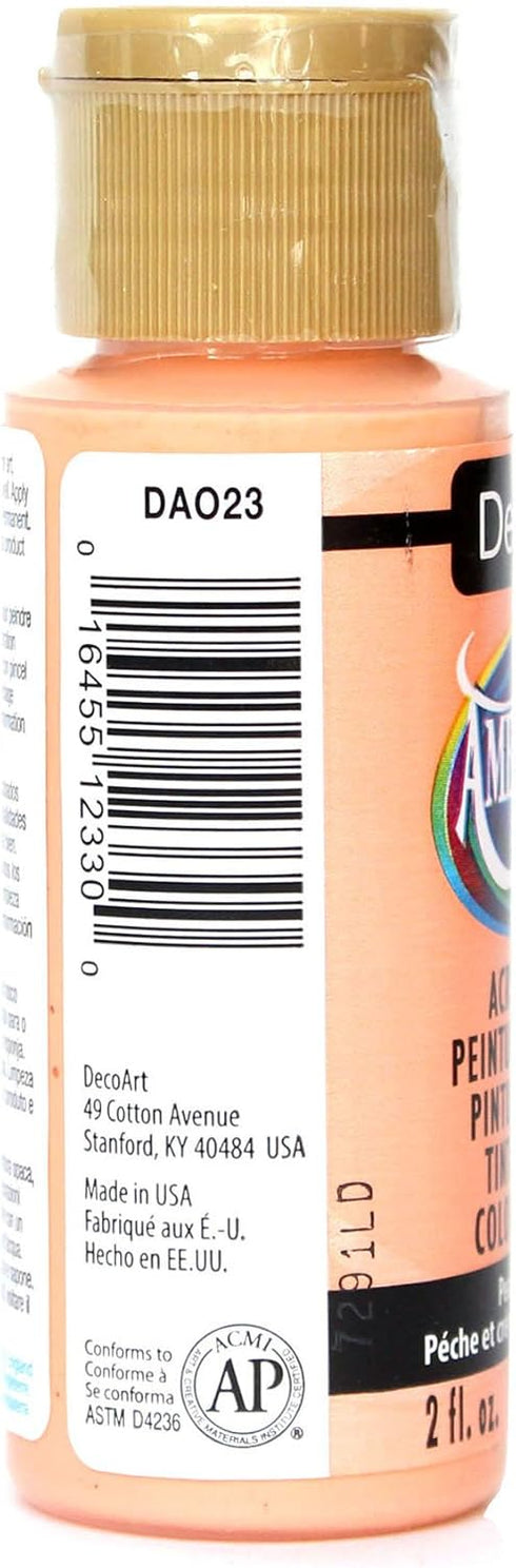 DecoArt Americana Acrylic Paint, 2-Ounce, Peaches 'n Cream...