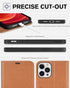 TUCCH Wallet Case for iPhone 12 Pro Max 5G, Magnetic PU Leather Stand Flip Folio Phone Cover with TPU Protective Inner Shell, RFID Blocking Card S...