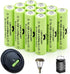 Ni-MH AA Rechargeable Batteries, Double A High Capacity 1.2V Pre-Charged for Garden Landscaping Outdoor Solar Lights, String Lights, Pathway Light...