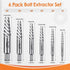 Screw Extractor Spiral Flute Bolt Remover Set Stripped Screw Remover Cr-MO Easy Out Bolt Extractor Set Gadgets for Men,Removing Stripped Studs Bro...