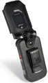 Nakedcellphone Fitted Series for Kyocera DuraXV Extreme, DuraXE Epic, DuraXA Equip Case, Black Vegan Leather Cover with [Built-in Screen Protectio...