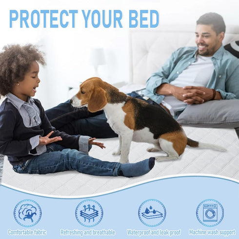 Washable Pee Pads for Dogs - Reusable Puppy Pads Pet Training Pads, Waterproof Dog Pee Pads Pet Pads for Dog Bed Mat, Super Absorbing Whelping Pad...