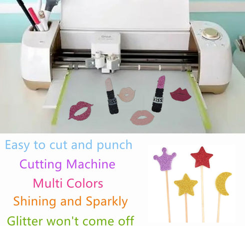 20 Sheets Black Glitter Cardstock, 250gsm/92lb A4 Sparkly Paper for Making Cards, Invitations, Paper Crafts, Party Decoration...
