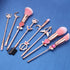 Sailor Moon Makeup Brushes Set - 8Pcs Anime Pink Metal Magic Wand Handle Makeup Brushes Professional is Great Gift for Fans, Girlfriend...