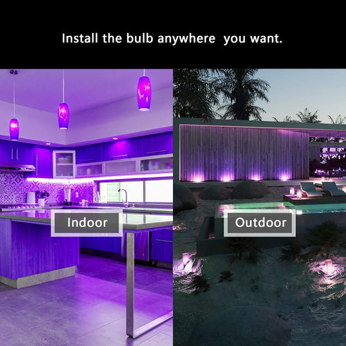 PAR38 Flood Purple Light Bulb,2 Pack-Dimmable,E26 Base Purple Flood Light Outoor(20W Replace to 200W),Purple Light Bulb for Outside,Purple Decor,C...