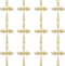 40 Pieces Alloy Rhinestone Infinity Symbol Small Cross Charms Baroque Crucifix Crystal Pendants Beads for DIY Bracelet Necklace Earring Jewelry Ma...