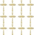 40 Pieces Alloy Rhinestone Infinity Symbol Small Cross Charms Baroque Crucifix Crystal Pendants Beads for DIY Bracelet Necklace Earring Jewelry Ma...