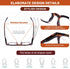 AQWANO Bifocal Reading Glasses Men Women Lightweight Comfortable 2 Pack Round Fashion Readers with Spring Hinges, 2.0...