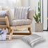 Outdoor Waterproof Throw Pillow Covers 18x18 Inch Set of 2 for Couch Sofa Bed Decorative Spring Farmhouse Blue Yellow Stripe Summer Pillow Case......