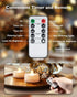Remote Candles, 12PCS Flameless Tea Lights Candles Battery Operated with Timer, 400+Hours Remote Control LED Tea Lights Votive Candles for Holiday...