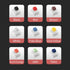 Kailh BOX Switch Tester Mechanical Keyboards Retooled Sampler 9-Key Switch Testing Tool, with Keycap Puller and 18 O Rings, Navy Jade White Red Bl...