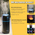 Humidifiers Car Diffusers for Essential Oils USB Car Humidifier Aromatherapy Diffusers with 7 Color Flame Lights for Car Home Office Gift (Black)...