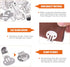 80Pcs 3 Sizes Stainless Steel Flat Blank Shoe Clips with Locking Pins Kit for DIY Supplies Crafting Shoe Clip Findings Hardware Accessories - 25mm...