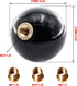 HiSport Black 8 Ball Gear Shift Knob, Round Shifter Knobs Black Billiard 8 Style Universal 4 5 6 Speed with 3 Adapters for Manual Car (M 8 * 1.25,...