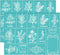 OLYCRAFT 11x8.6 Inch 2Pcs Self-Adhesive Silk Screen Printing Stencil Plants Pattern Mesh Transfers Stencil Herbs Flowerpot Tag Silk Screen Stencil...