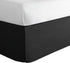 Luxury Hotel Tailored Bed Skirt, Box Pleats, 14 Inch Drop, Twin, Black...