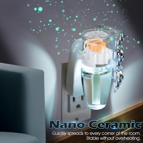 Wall Fragrance Plug in with Night Light, Compatible with Bath & Body Works WallFlower Fragrance, Wall Plug Essential Oil Diffuser with Nightlight ...